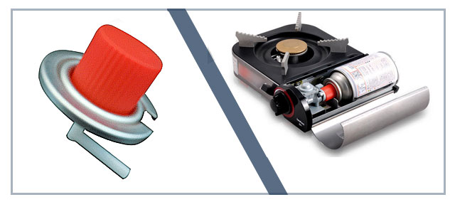 Válvula de fogão a gás portátil