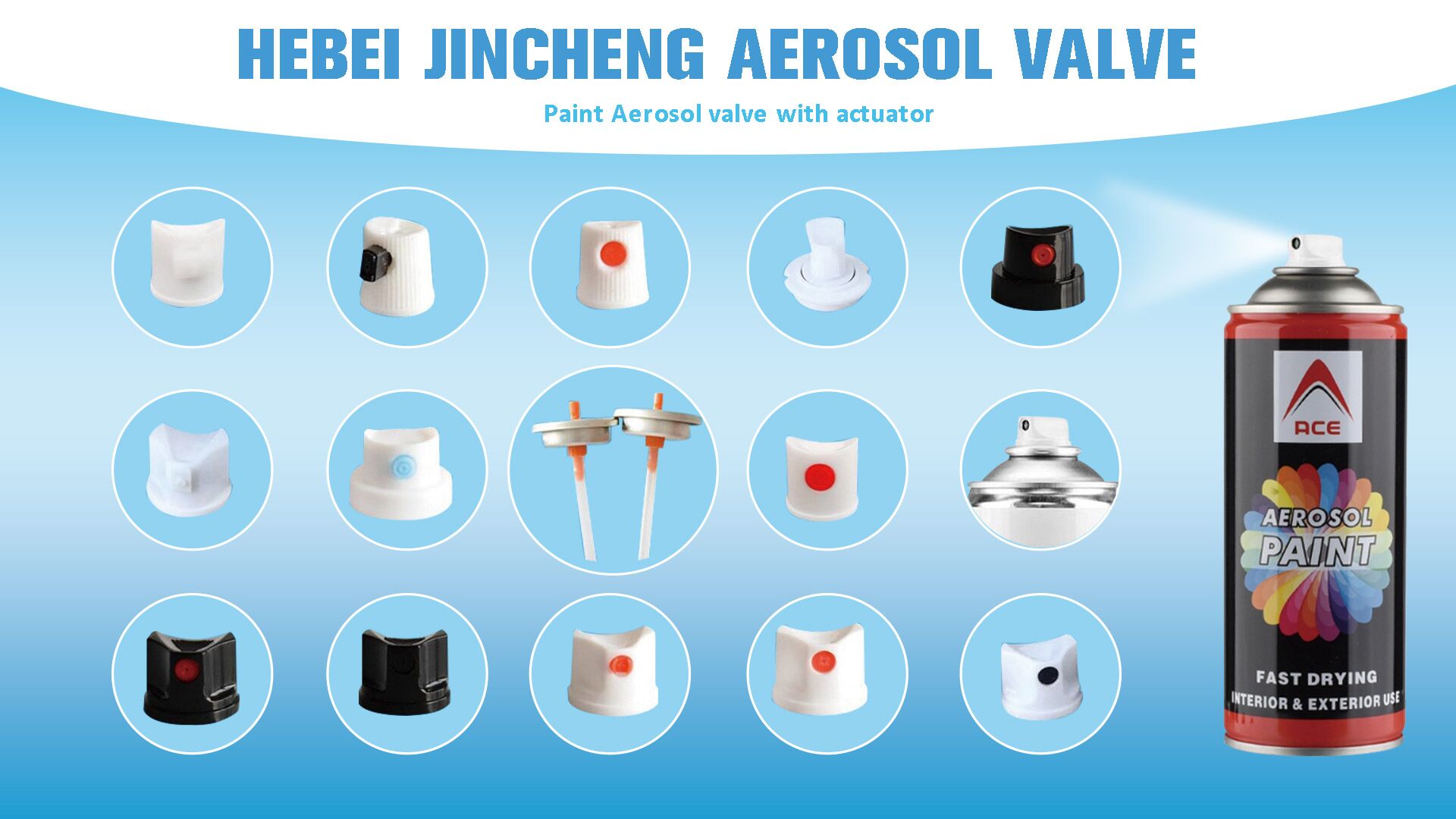 V&aacute;lvula de aeross&oacute;is de pintura com atuador