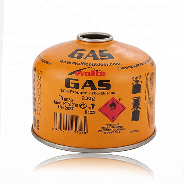 Camping Gas 190g 227g 450g Cartucho de gás com válvula EN417 roscada para fogão a gás