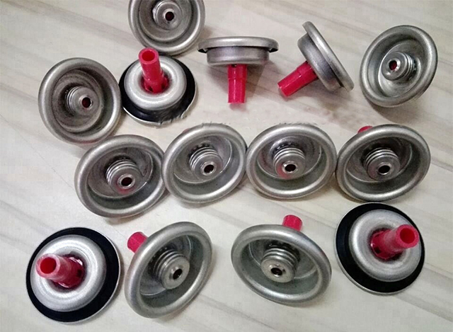 V&aacute;lvula de parafuso com camada &uacute;nica ou camada dupla para lata de g&aacute;s butano