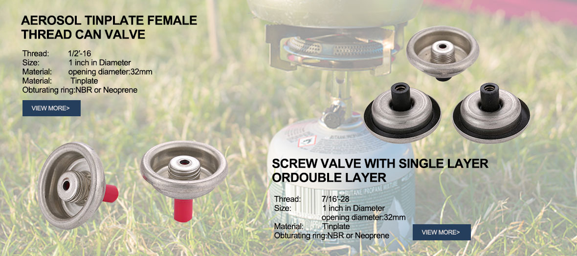 AEROSOL TINPLATE FEMALE THREAD CAN VALVE