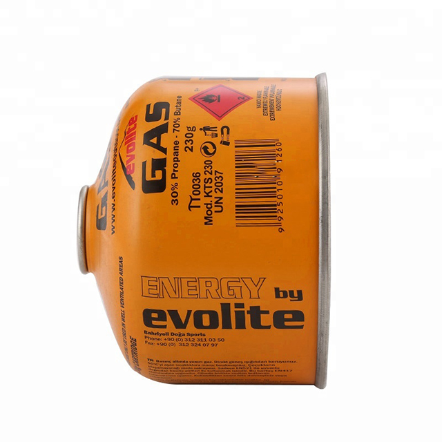 Camping Gas 190g 227g 450g Cartucho de gás com válvula EN417 roscada para fogão a gás
