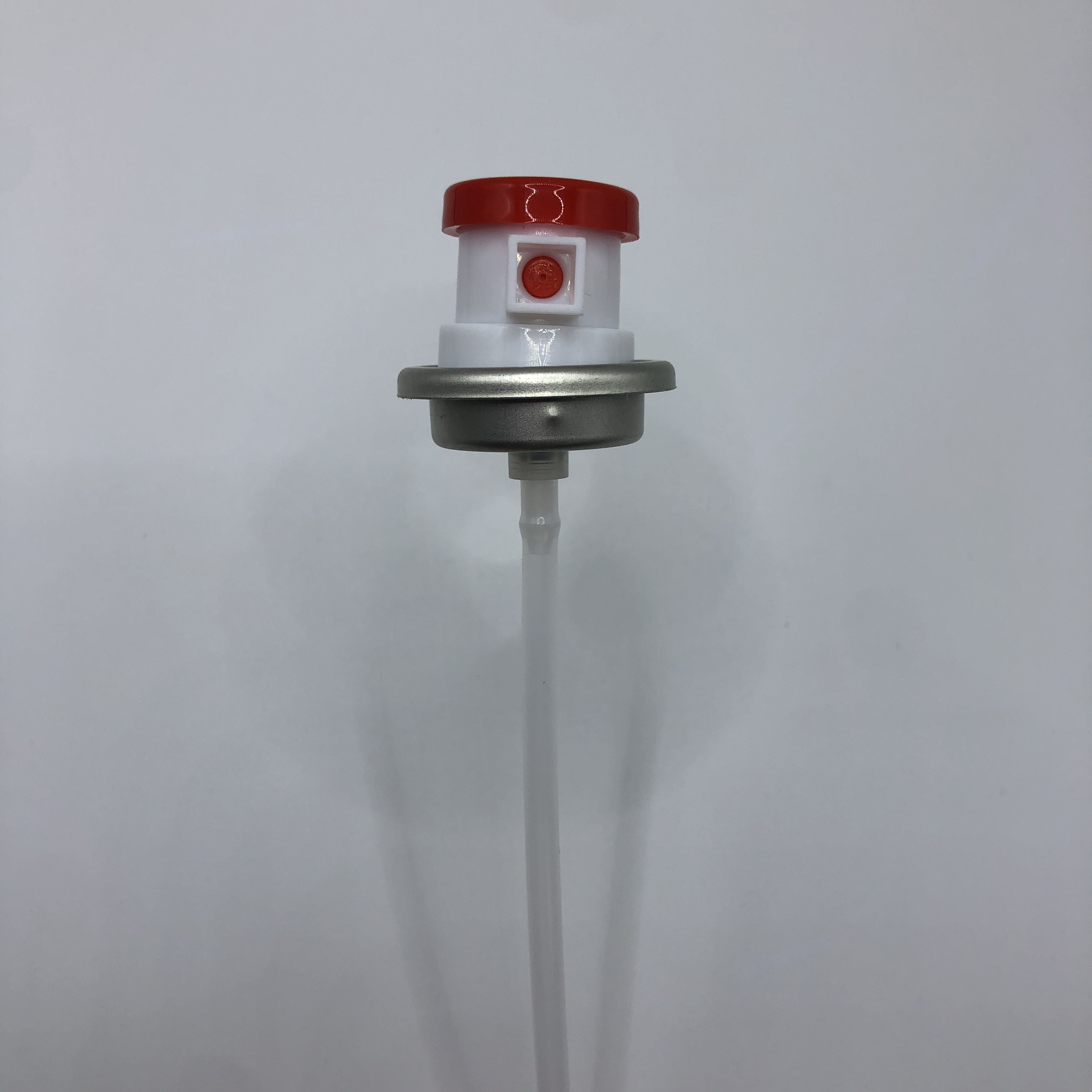 Dispensador de aerossol portátil de válvula de pulverização compacta para refresco em movimento