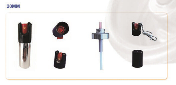 V&aacute;lvula de spray de pimenta de autodefesa e atuador